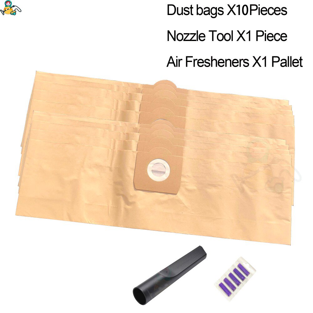 Sacchetto di polvere per Karcher WD3 borse WD3.500P SE 4001 A2204 6.959-130 WD5.800 WD3.800 M WD 3.200 sacchetti di polvere: KAR-DB-10rosa-A