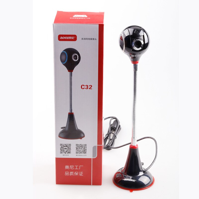 Aoni C32 Webcam HD Camera,Webcam 1080P HDWeb Camera with Built-in HD Microphone USB Plug and Play Web Cam PC Computer Web Camera