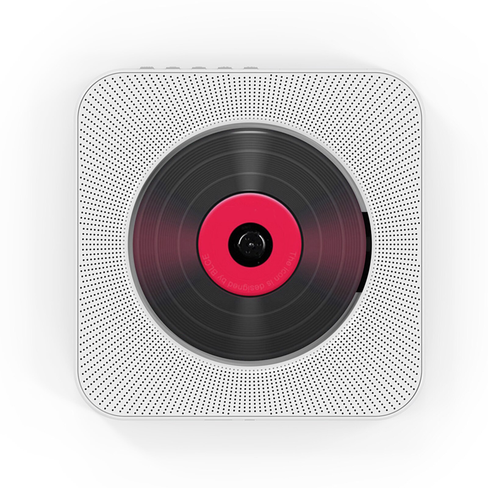 Wall Mounted CD Player Surround Sound FM Radio Bluetooth USB MP3 Disk Portable Music Player Remote Control Home Stereo Speaker