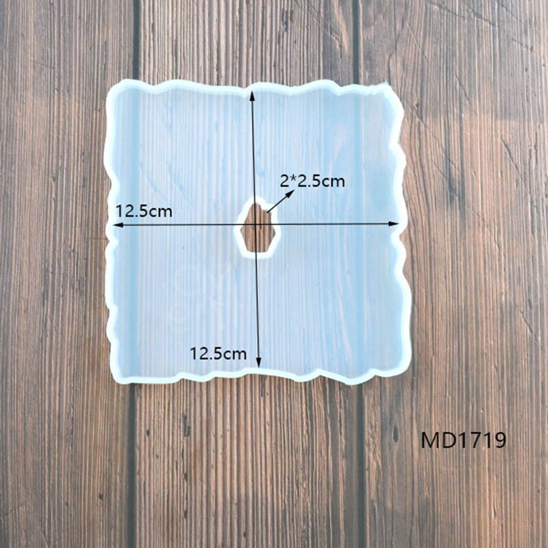 Plateau de bricolage, outils, kawaii, agate, dessous de verre irréguliers, moule de moulage en résine, fabrication de bijoux en silicone, résine époxy, fournitures d'art, moule fp: Md1719