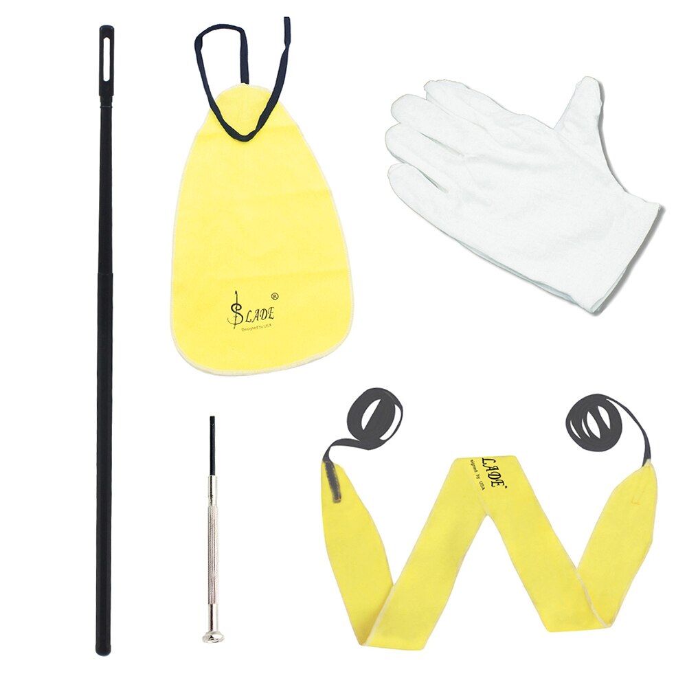 Fluit Cleaning Kit Tools Met Door Doek Wattenstaafje Doek Stok Schroevendraaier Handschoenen