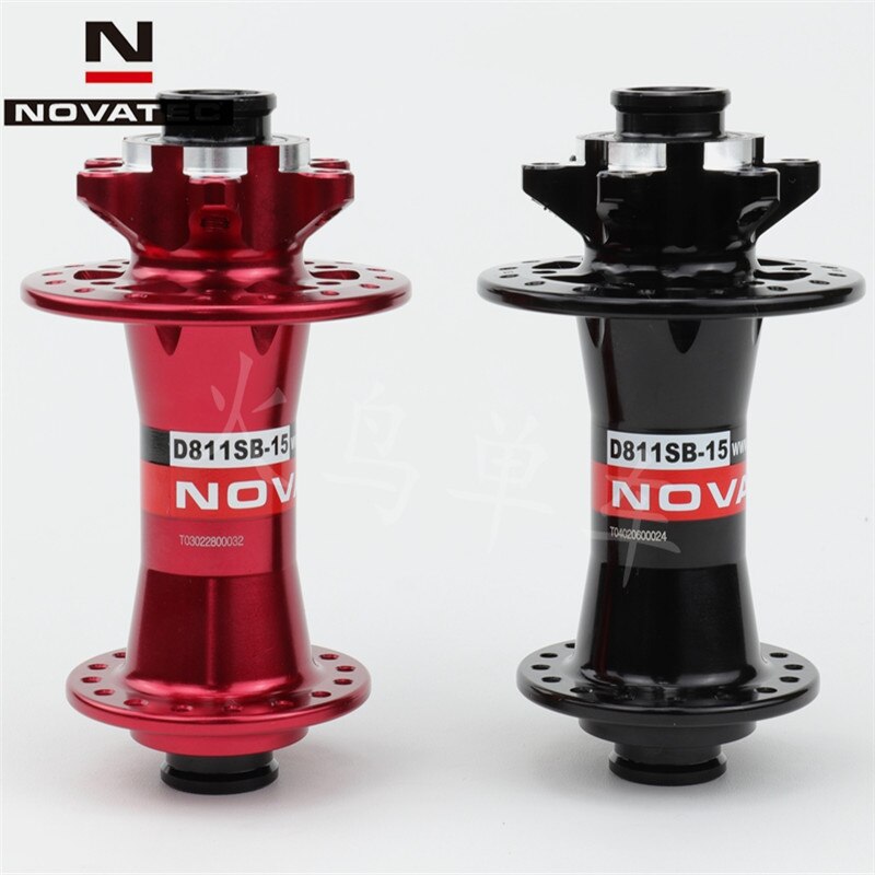 Novatec D811SB Mtb freno a disco 32H bicicletta in lega di alluminio anteriore perno passante 15mm mozzi DH mozzo Mountain Bike 100mm