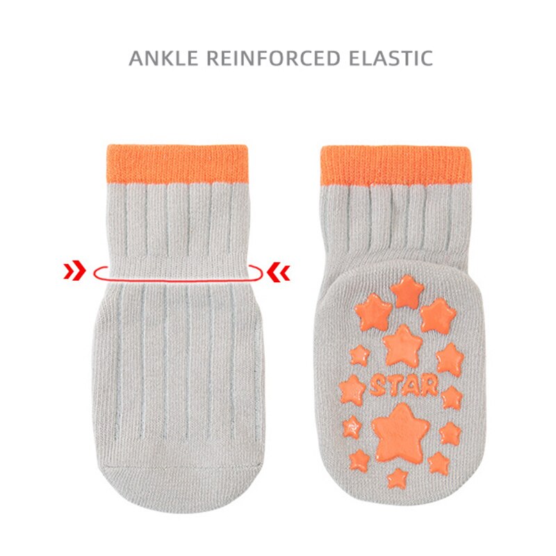 Silicone Sole Newborn Baby Socks Cartoon Spring Summer Baby Boys Girls Short Socks Casual Infant Toddler Anti-Slip Floor Socks