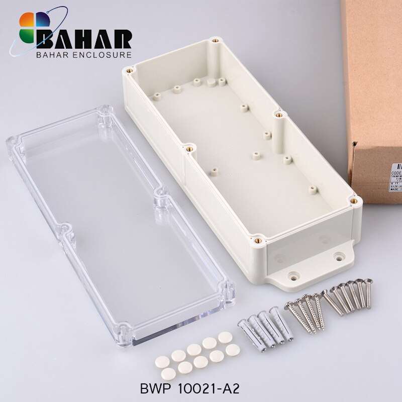 Wall mounting IP68 waterproof junction box plastic box electronics diy abs plastic enclosure electronic project box 283*100*59mm