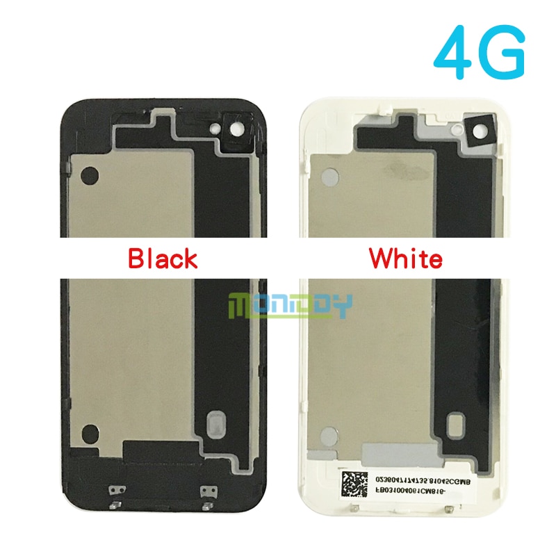 Bagdæksel til iphone 4 4g 4s batteridæksel baghusdæksel glas bagdørchassis