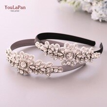 Youlapan  s270- fg luxe glinsterende strass hoofdband bruids haarband dames haaraccessoires bruiloft haarsieraden