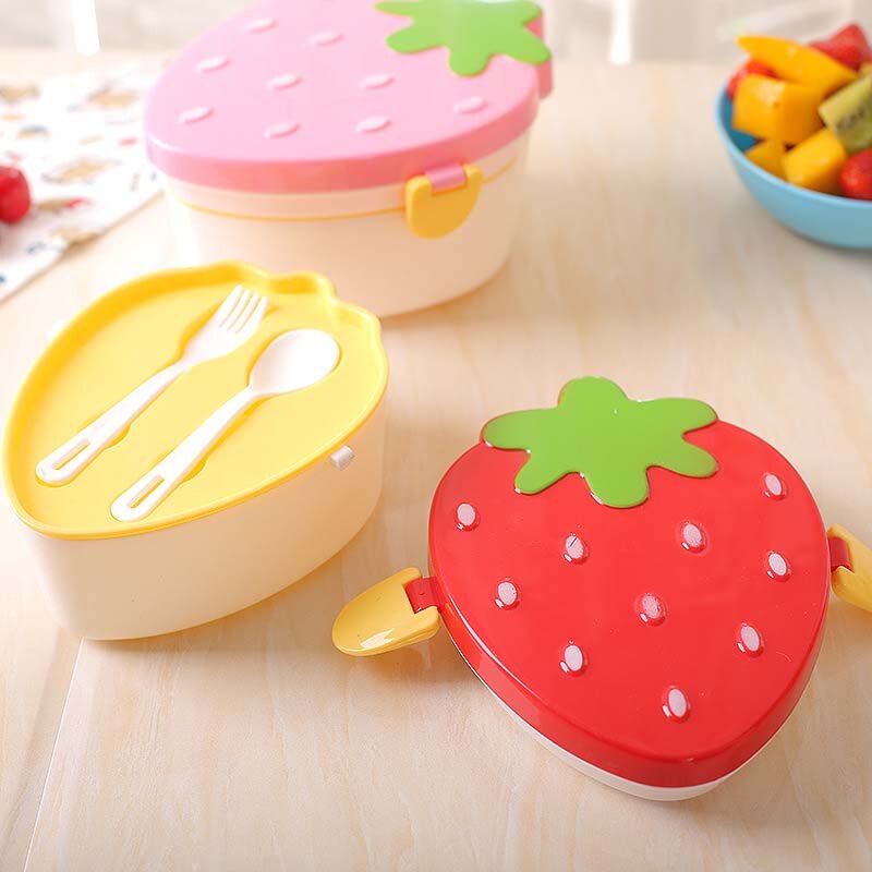 Cartoon Healthy Lunch Box Cute Kids Microwave Oven Children Bento Boxes Lunchbox BPA Free