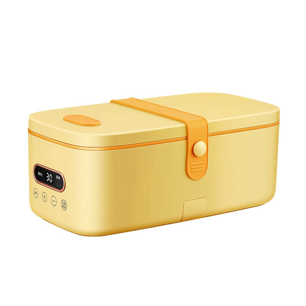 TSC - Boite Chauffante Électrique, Gamelle Portable pour Bureau Maison avec 3 compartiments en Acier Inoxydable Amovible, Boîte à Déjeuner Electrique, Récipient de Chauffage de Repas (Vert