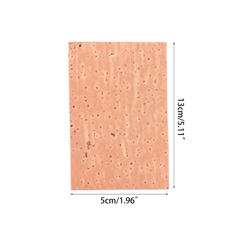 10 Pcs Universal Sax Neck Cork Natural Durable Wooden Alto Saxophone Neck Joint Cork Sheet for Alto/Soprano/Tenor Brass