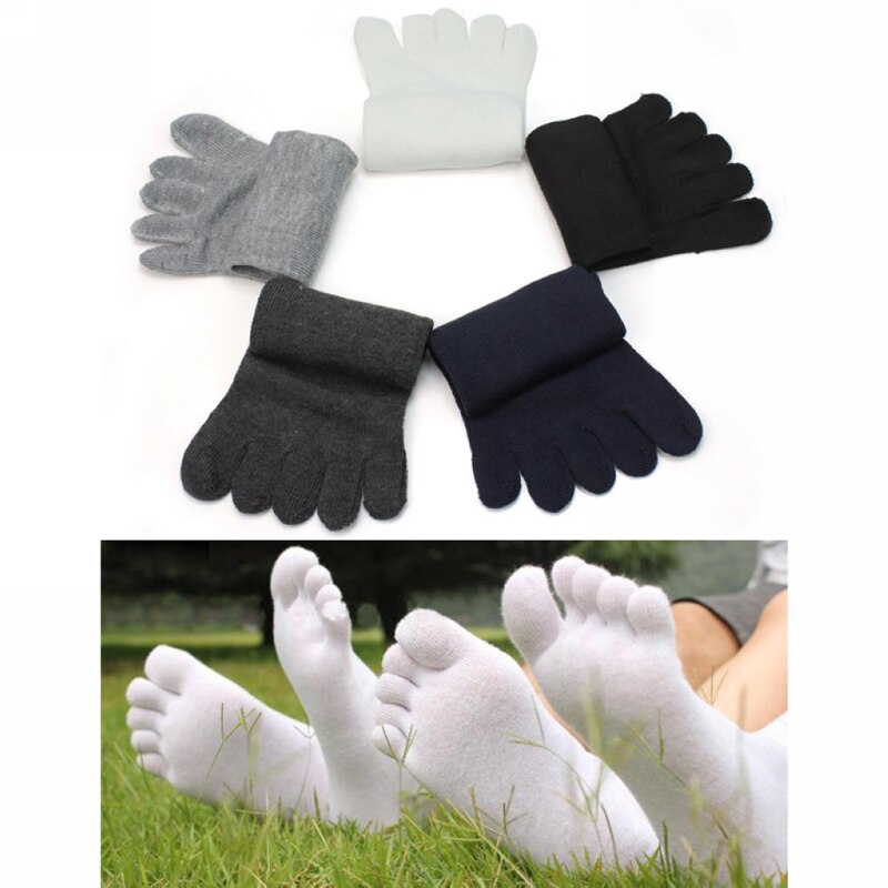 5 Pairs Five Toe Socks Fingers Separate Solid Comfortable Socks Warm Winter Ankle Sock Calcetines De La Mujer