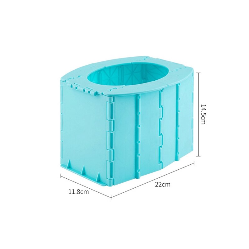 Draagbare Baby Potje Toilet Seat Auto Reizen Camping Kids Zindelijkheidstraining Seat Kinderen Opvouwbare Wc: Blue