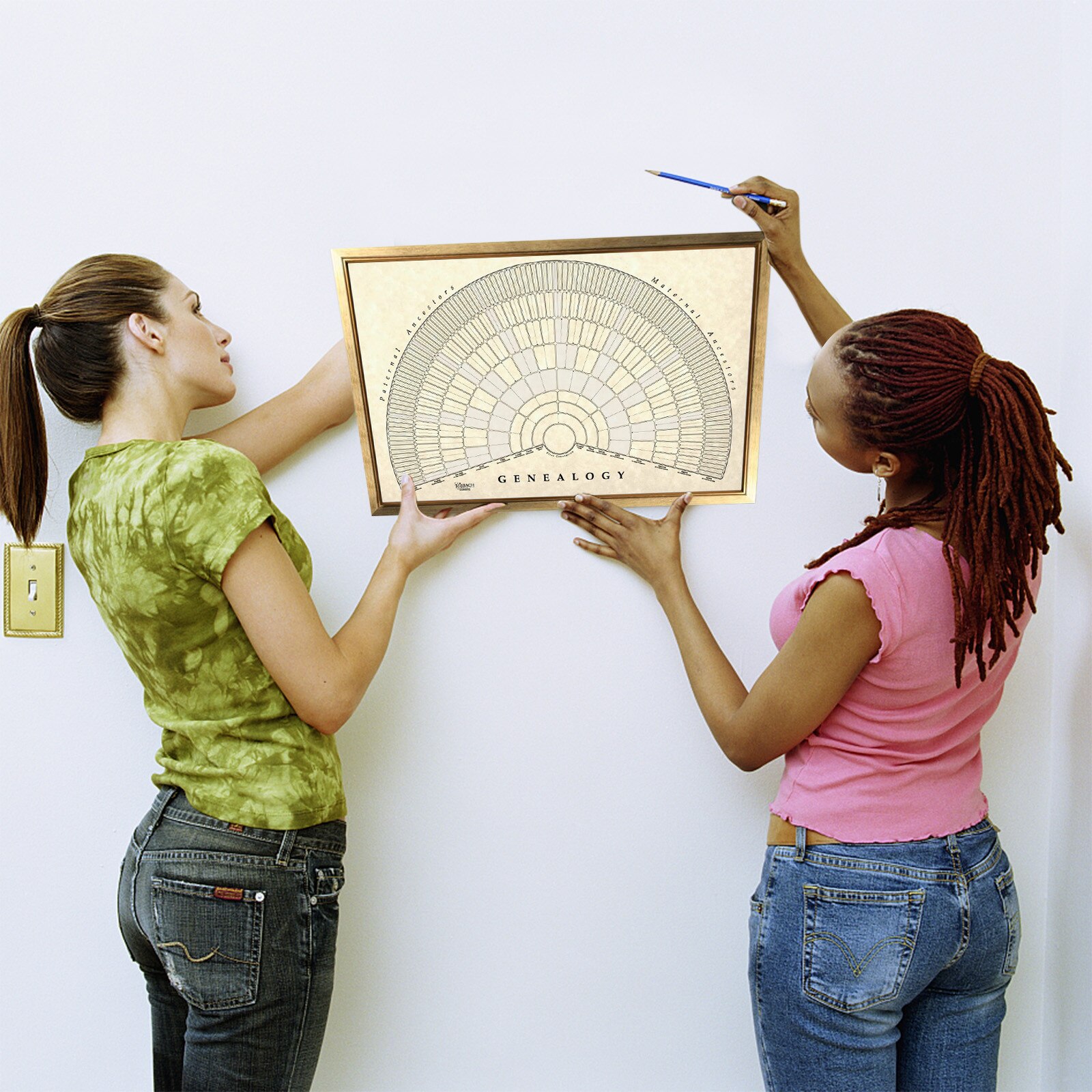 Diy Family Tree Diagram Handwritten Personal Family History Canvas Poster Wall Pictures For Living Room Decoration Home Art