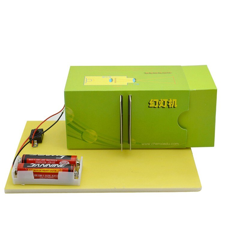 DIY science and technology small production slide projector gizmo small toys physics experiment tools no battery