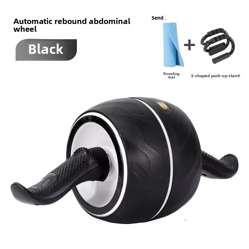 Roda abdominal de salto automático uso doméstico equipamento de treinamento muscular abdominal exercício silencioso perda de peso rolos abdominais nós: Vermelho