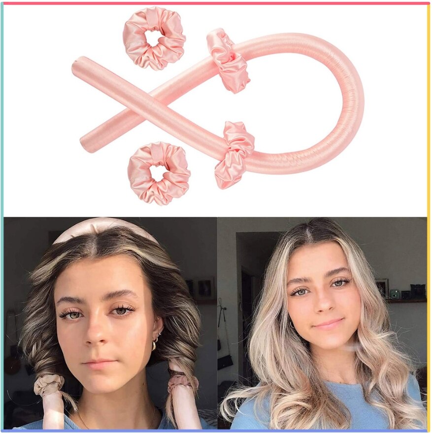 Zacht Haar Heatless Curling Staaf Schuim Spons Grote Curler Foam Sponge Eenvoudige Roller Wand Hoofdband Hair Styling Tools