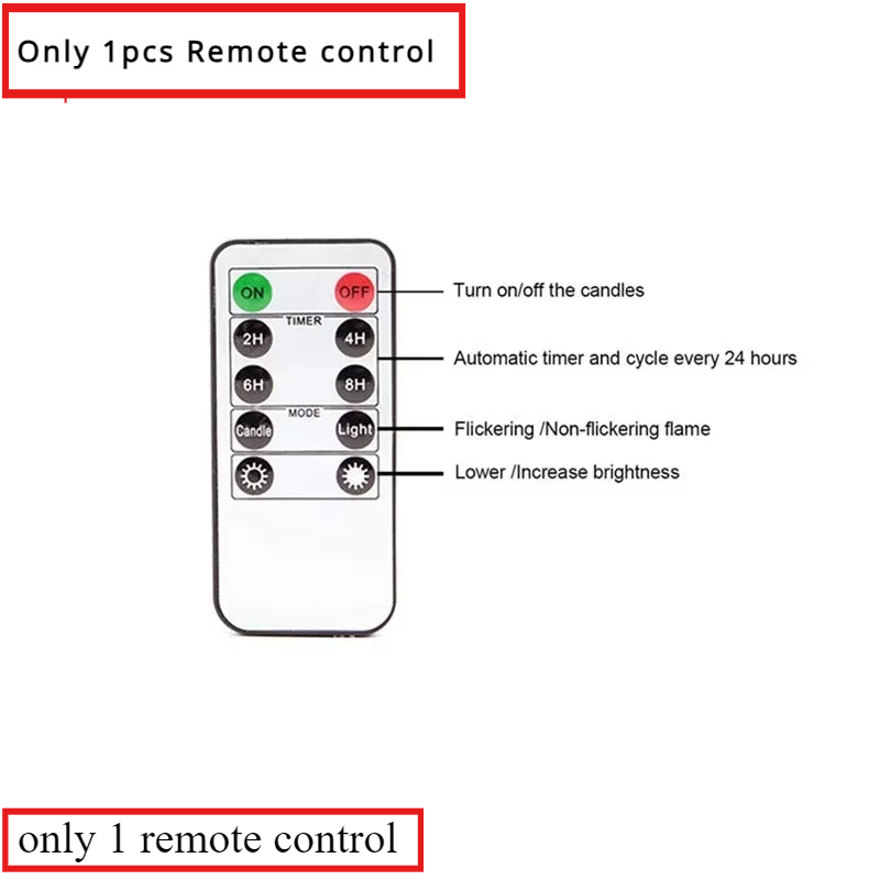 1/2 Stück ferngesteuerte elektrische LED-Kerzen, batteriebetrieben, flammenlose Kerzen, flackerndes weißes Licht, bewegliche Flamme, Schreibtischdekoration: rainbow