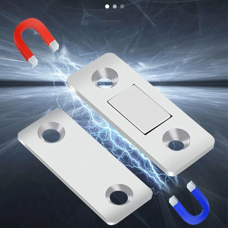 2 Stks/set Magnetische Kabinet Vangt Magneet Onzichtbare Deur Stopt Deurdranger Met Schroef Voor Kast Kast Meubels Hardware