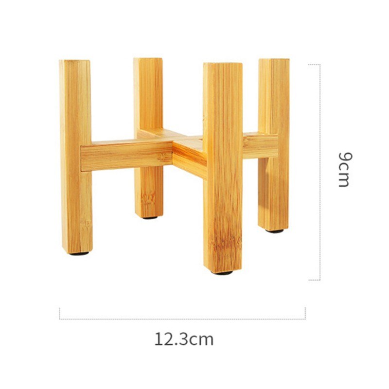 Muebles estanterías para plantas bonsái soporte de madera para plantas expositor de flores estante de madera estante de almacenamiento: A