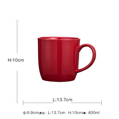 Red Glazed Ceramic Dinner Plates Modern Dinnerware Kitchen Home Festival Wedding Decor Round Serving Dishes Salad Soup Rice Bowl: A