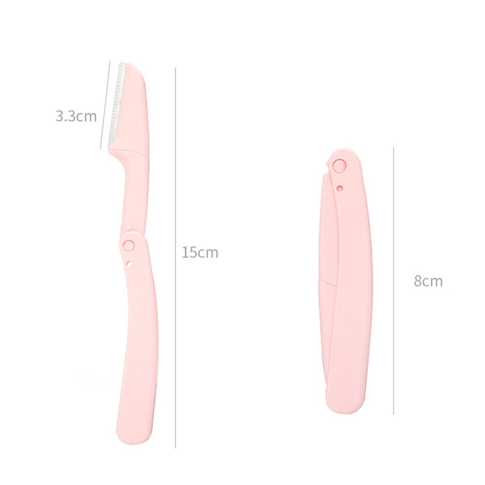 3Pcs Wenkbrauw Epilator Vouwen Wenkbrauw Trimmer Veiligheid Schrapen Wenkbrauw Scheermes Schoonheid Dermaplaning Tool Wenkbrauw Schaar