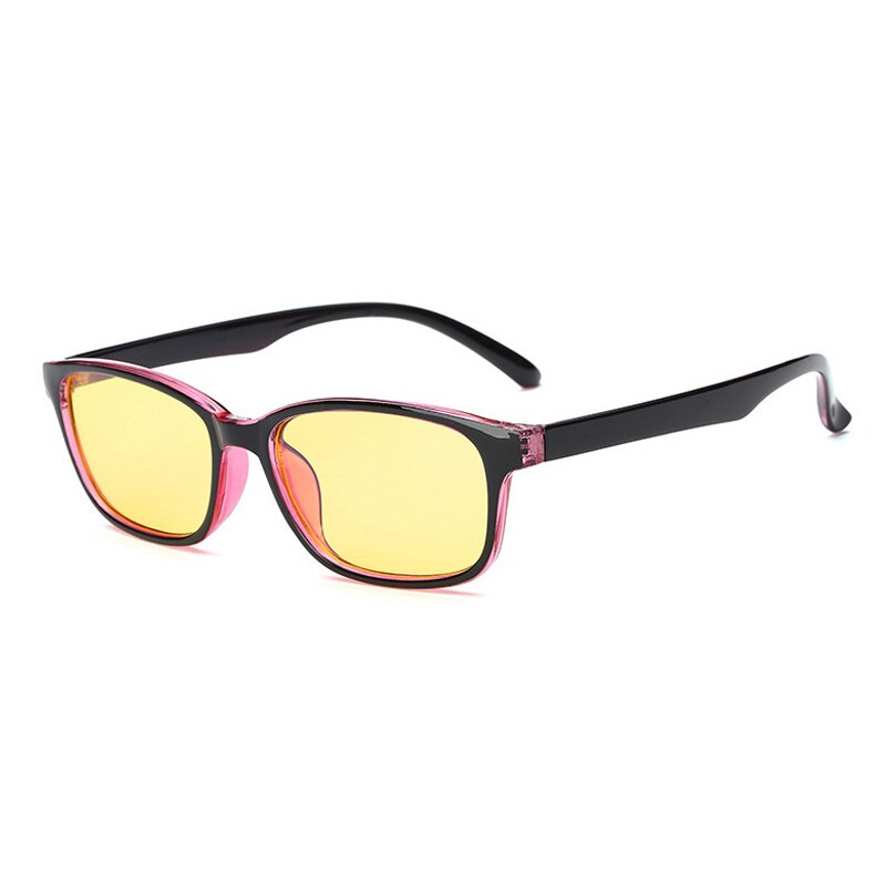 Gaming Computer Glasses Men Women Anti Blue Light Radiation Blocking Ray Anti Eye Fatigue Yellow Lens UV400 Coating Eyeglasses: C6