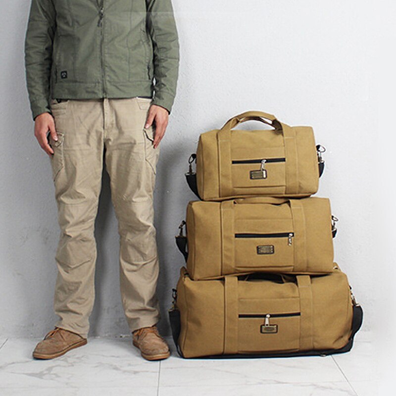 Unisex Zachte Canvas Handtas Reistas Grote Capaciteit Plunjezak Pak Voor Trolley Case Opslag Doek Tool Bagage Tote Bag XA583F