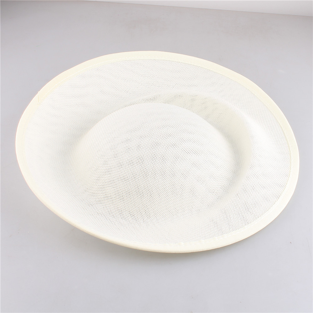 Bride 30CM Round Fascinators Beses Wedding Headdress Ladies Millinery Hat Fascinator DIY Hair Accessories: 5g / Beige