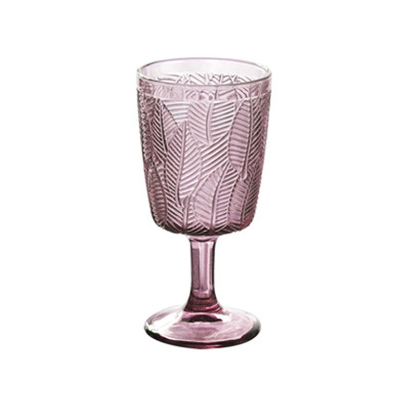 300ml retro vinglass kopper rav lettelse drikker fruktjuice bryllupsfest champagne kopp vin glass beger: Rosa
