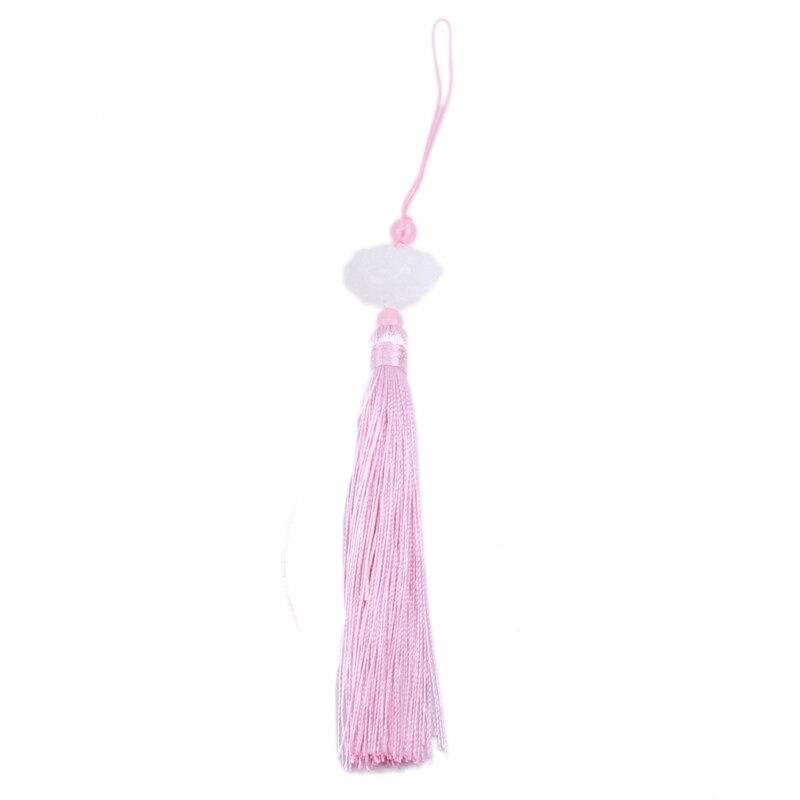 Polyester franje kwastjes franje hangend gordijn gemengd met decoratieve stiksels jade lotus lotus kwastjes: Roze