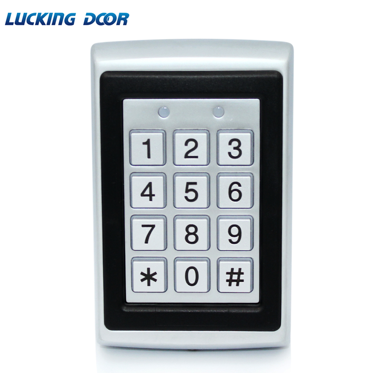 Metal RFID Access Control EM ID Card Reader Keypad 2000 Users 125KHz Door Opener KeyBoard Key Fobs With Wiegand 26 Output: access control