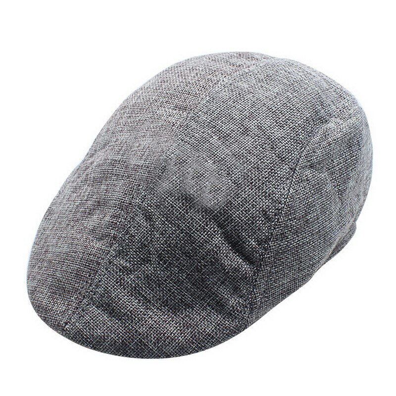 béret casquettes pour hommes femmes Vintage garçon casquette lin extérieur chapeaux soleil chapeau unisexe bec de canard casquettes décontracté: 5