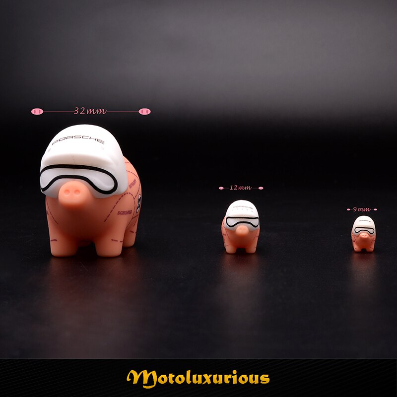 Pink pig super cute doll 64 / 43 / 18 ratio silica gel color box packaging can be placed