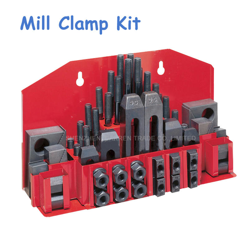 M12 Milling Clamping Set 58pcs Mill Clamp Kit Vice Universal Fixture Set Pressure Plate