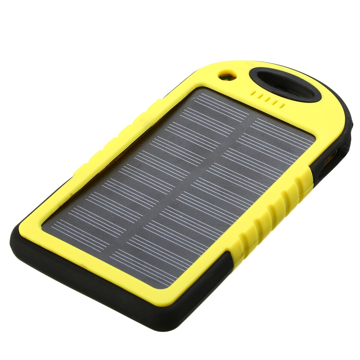 Replacement For Smart Mobile Cell Phone Charger Cover Efficient solar panel Portable Dual 2 USB Solar Power Bank Battery Case: Yellow