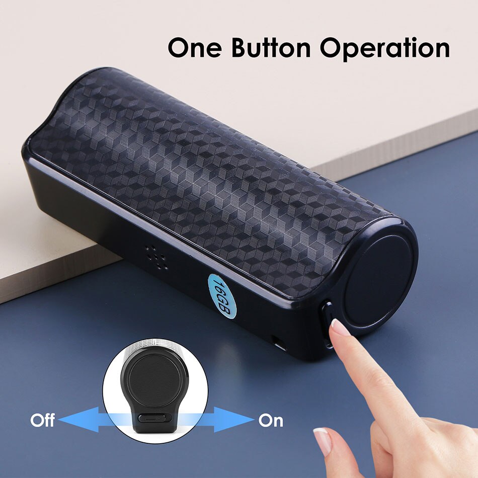 Q70 mini magnetisk stemmeaktiveret digital stemmeoptager w / 16gb indbygget hukommelse stemmeaktiveret loop optagelse