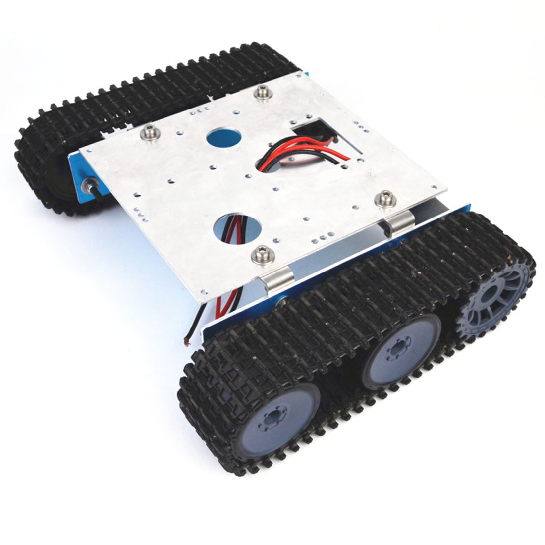 Diy Aluminium Tank Robot Rups Voertuig Platform Chassis Assembly Kit Voor Arduino Kids Birthdaty