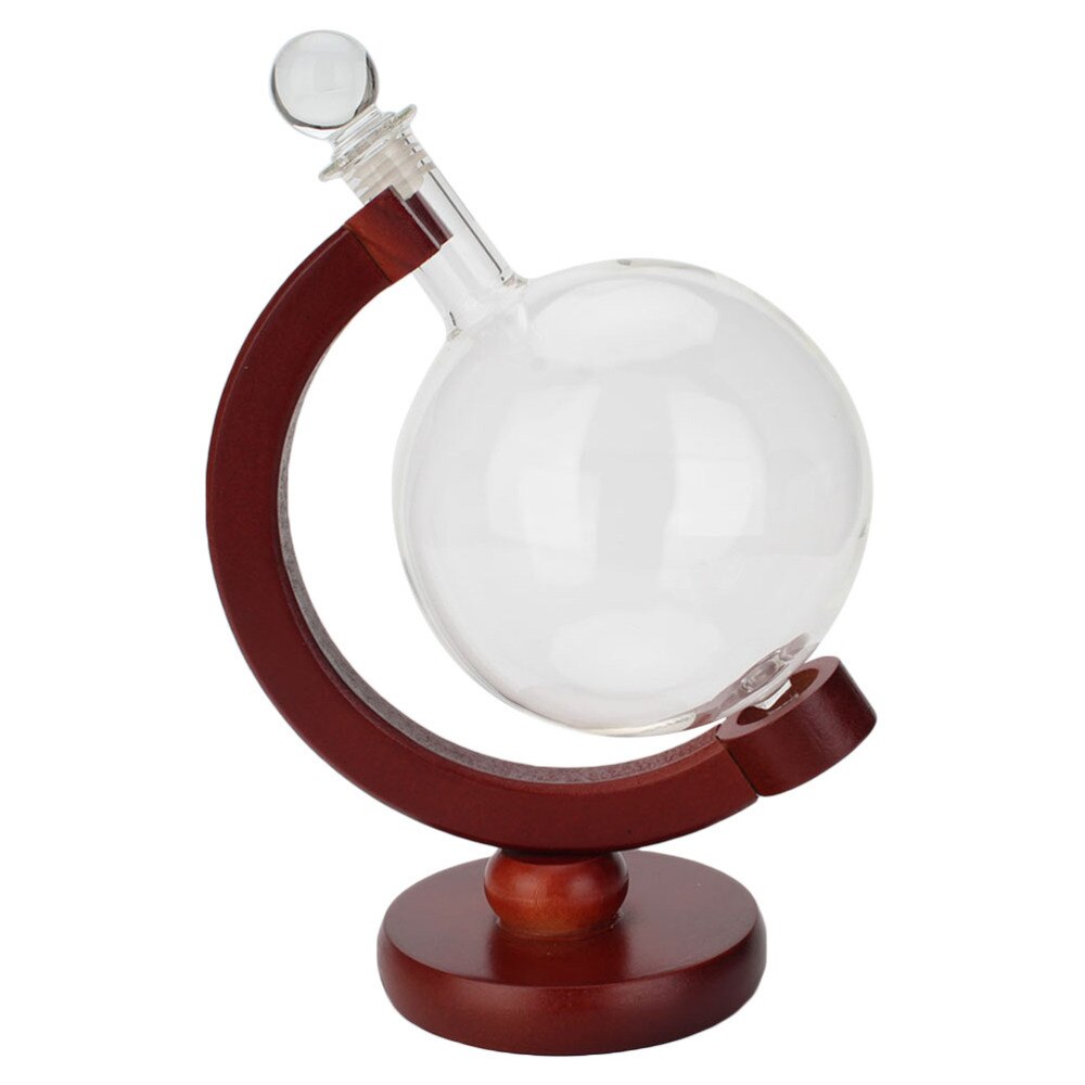 Mini Globe Whiskey Decanter Beluchter Glas Fles Met Houder Rack Alcohol Wodka Decanter Schenker Bar 500Ml