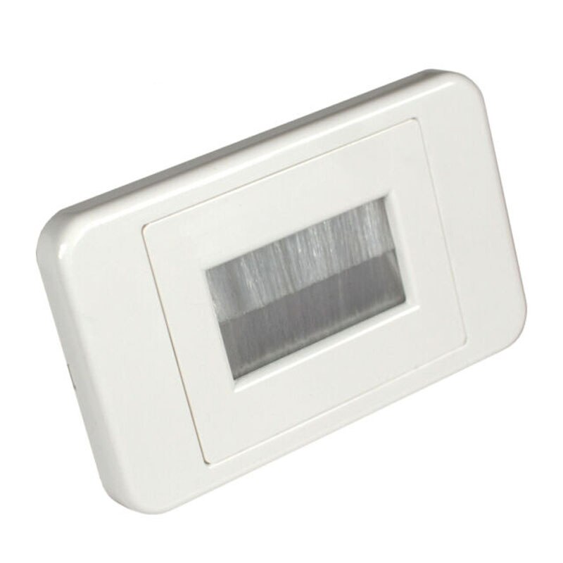 Brush Flush Wall Plate In-Wall Cable Management