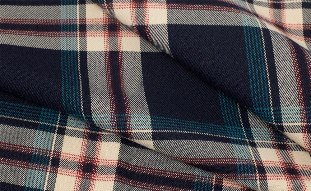 Mylb 140cm x 50cm DIY Little Cloth group hilo-tela teñida, Patchwork Quilting hecho a mano para coser, Grid stripe