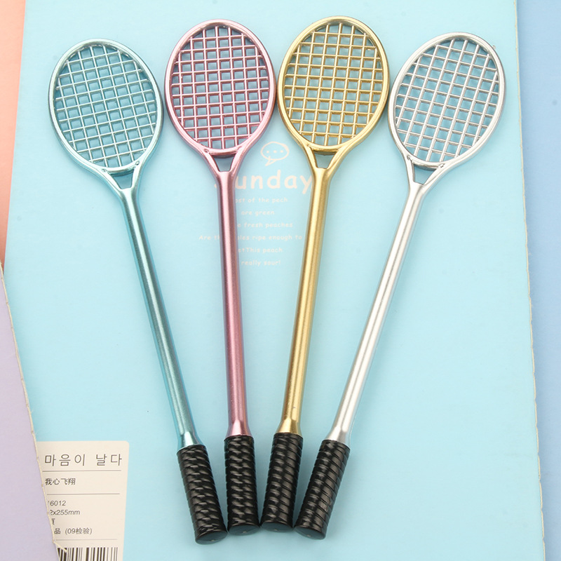 Raqueta de Bádminton de PVC para niños, masilla flotante, teclado de crema, modelo de herramientas para arcilla DIY, forma de limo esponjoso, Kit de tierra blandiblú transparente: b random 1