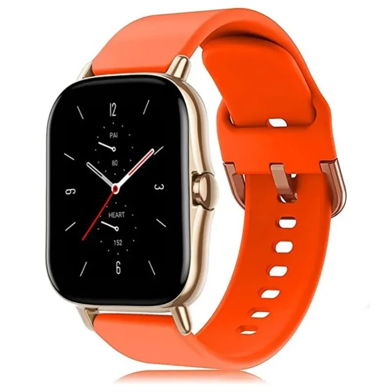 Correa de 20mm/22mm para Amazfit GTS/2/2e/3/4 GTS2 Mini/GTR 4/3/Pro/47mm/GTR2/2e/stratos 2/3 pulsera de silicona Amazfit bip correa de reloj
