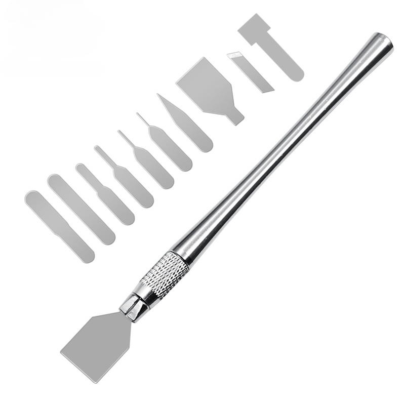 1 Set CPU Prying Knife Disassembly Blades Pry Opening Tool Metal Crowbar Kit For Repairing Phone Computer IC Chip BGA Hand Tools