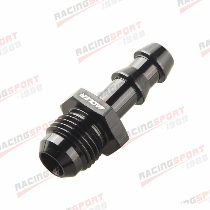 Een-6 Naar 8Mm Push Barb Slang Straight Fitting Adapter Stookolie Black