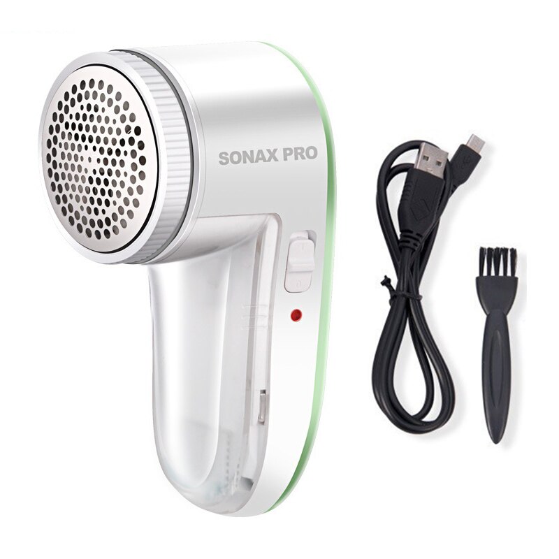 SONAX PRO Electric Lint Remover & Fabric Shaver, Small Home Stainless Portable Fuzz Remover for Fabric, Clothes: Green