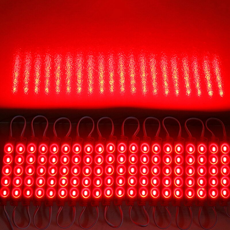 GBKOF-módulo LED 5730 SMD, 3LED, blanco cálido, rojo, verde, azul, lámpara de publicidad impermeable, CC de 12V, , 10 Uds.