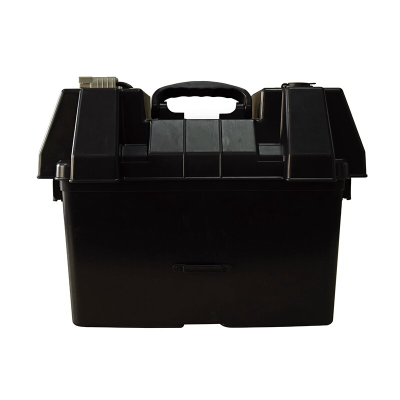 PORTABLE STORAGE BATTERY BOX WITH USB CHARGER & 12V SOCKET & VOLTMETER