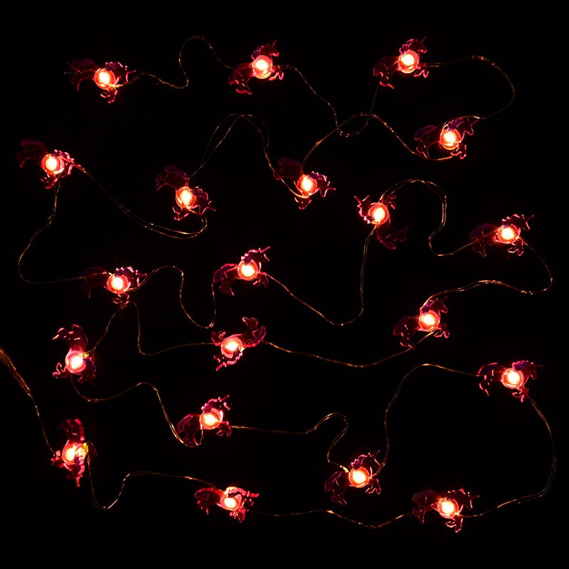 20LED 2M Flamingo String Lights Pineapple Pizza Unicorn Shape Lights Hawaii Wedding Birthday Party Baby Shower Bedroom Decor: A04