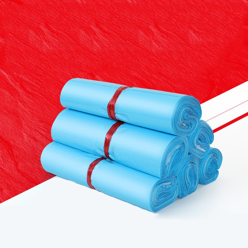 10Pcs/lot Colorful Plastic Envelope Small Packaging Bag Self Sealing Adhesive Courier Bags Waterproof Poly Mailers 17x30cm: blue