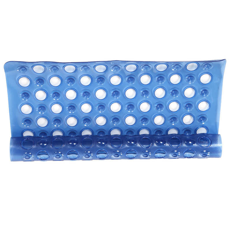 Reusable for Elderly Disabled Elderly Shower Mat Bathroom Silicone Bathtub Floor Non-Slip Mat with Suction Cup Blue Couches