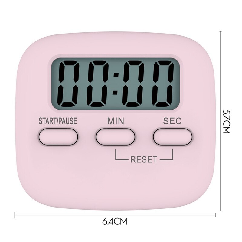 Lcd Digitale Scherm Kookwekker Magnetische Koken Countdown Alarm Slaap Stopwatch